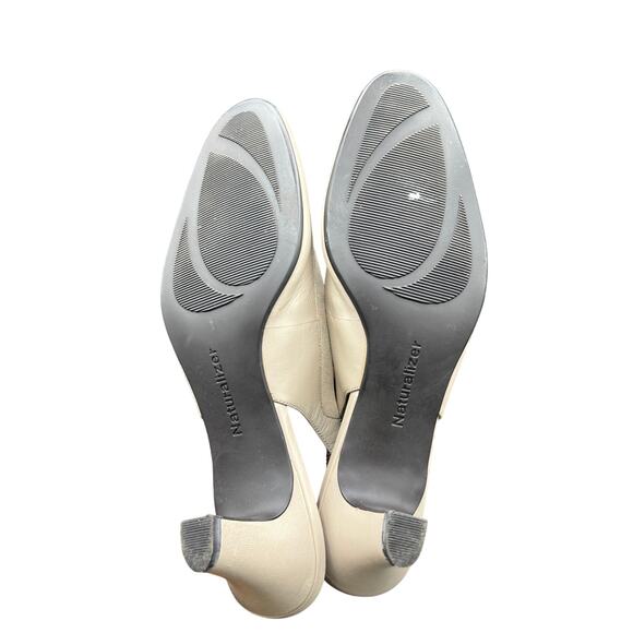 🤍 VTG Naturalizer Beige Slingback Kitten Heels – Size 8M Women’s (See Interior) - Picture 5 of 8